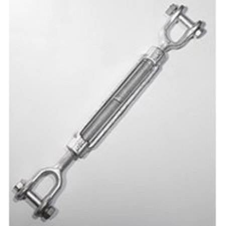 BARON BARON 19-5/8X9 Turnbuckle, 3500 lb Weight Capacity, Jaw Fitting A, Jaw Fitting B, Galvanized Steel 19-5/8X9
